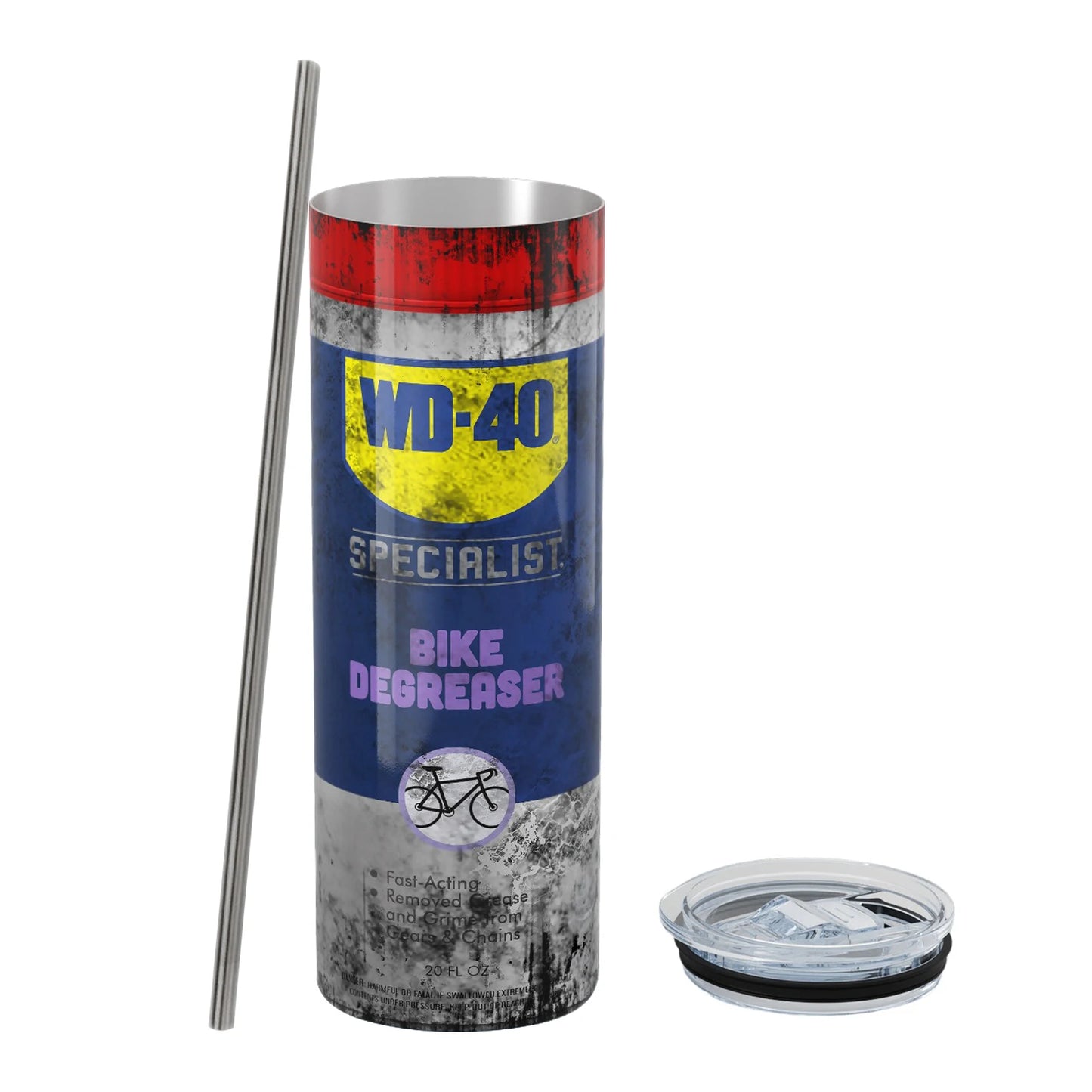 The "Fix Anything" Travel Mug – WD-40 Inspired Stainless Steel Thermos Cup 20oz