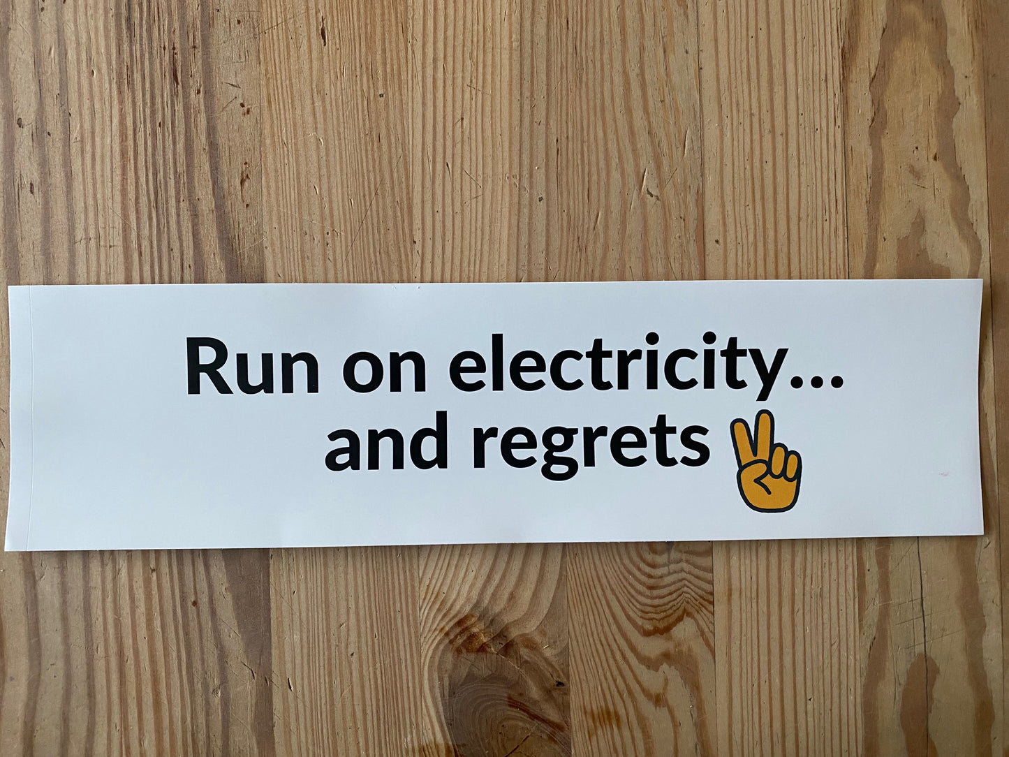 Tesla New Funny White Bumper Sticker For Fun Elon Musk
