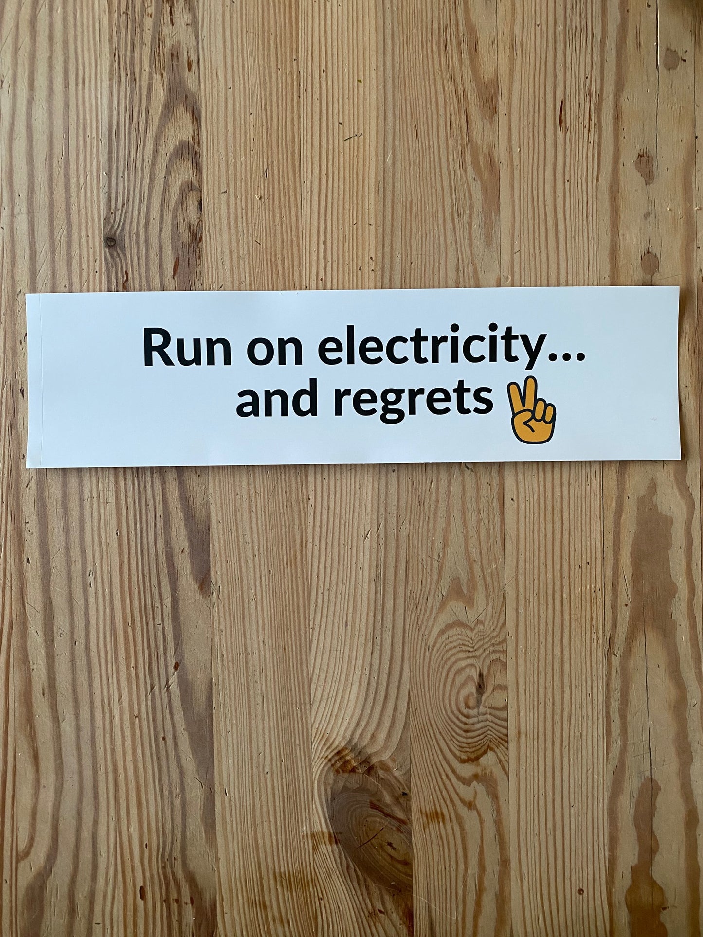Tesla New Funny White Bumper Sticker For Fun Elon Musk